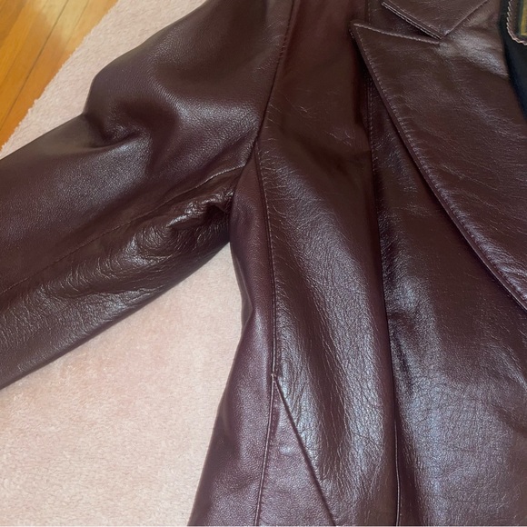 Gabriel Collection Genuine Leather Purple-Brown Jacket. Thinsulated Lining. - Picture 8 of 13